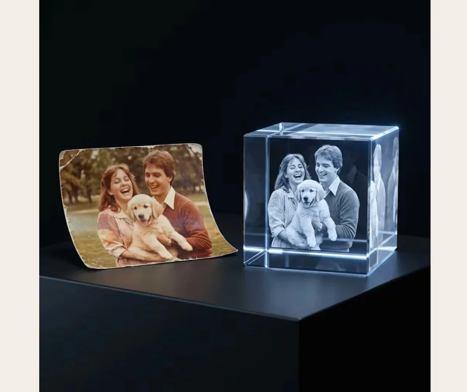 Couple Glass Engraving