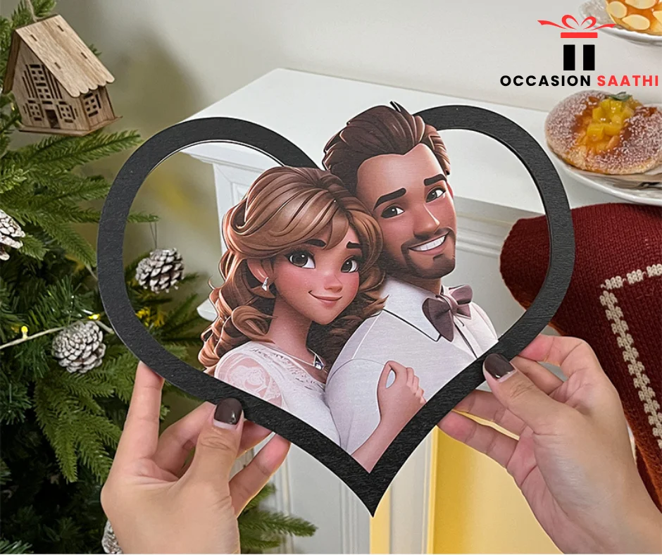 Couple 3D Cutout Modal
