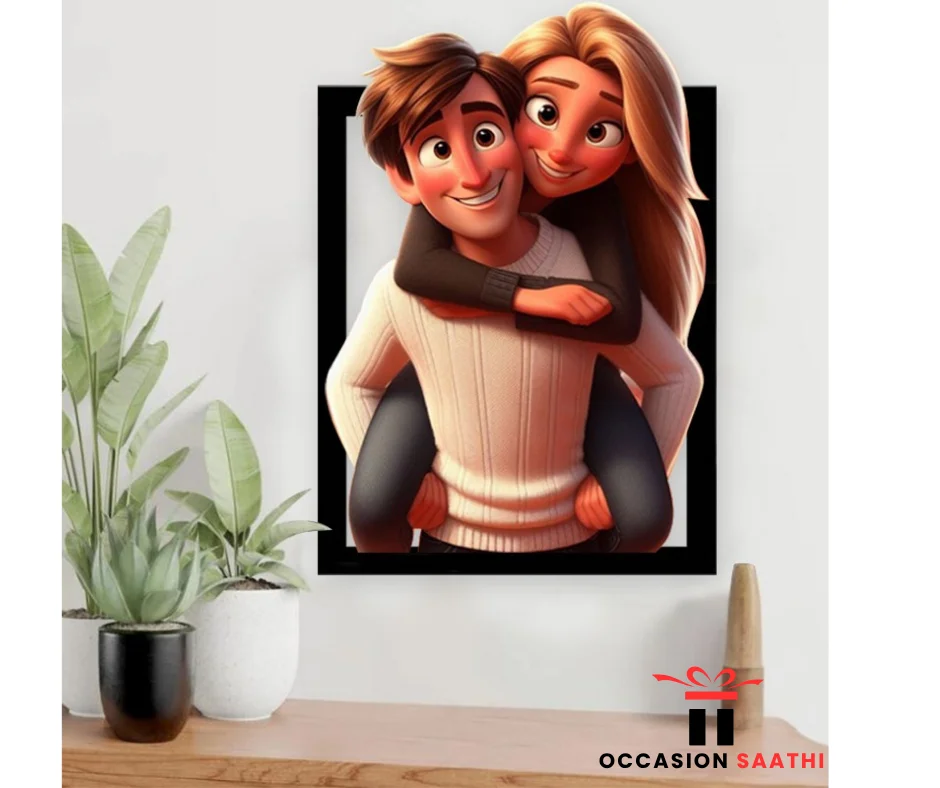 Couple 3D Cutout Modal